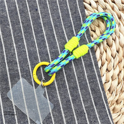 Tālruņa krāsu ķēde, noņemama mobilā tālruņa siksna Pretnozaudēšanas virves vasaras ķēdes rotaslietas Tālruņa plaukstas siksnas piekārtiem virves ornamentiem