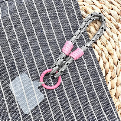 Tālruņa krāsu ķēde, noņemama mobilā tālruņa siksna Pretnozaudēšanas virves vasaras ķēdes rotaslietas Tālruņa plaukstas siksnas piekārtiem virves ornamentiem
