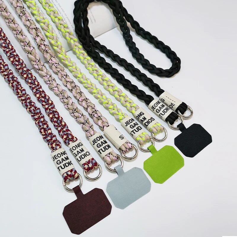 Telefono dirželis Crossbody ilgas lauko sportinis alpinizmo diržas kalnų pečių pintas dirželis Tvirtas kaklo dirželis