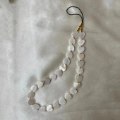 Love Heart Shell Beaded Αλυσίδες Κινητού Τηλεφώνου Κρεμαστό Κρεμαστό Μπρελόκ Απλή Θήκη Αξεσουάρ Κοσμήματα Γυναικεία γούρια