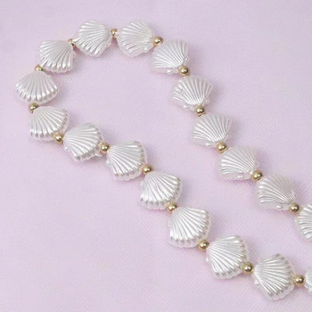 Love Heart Shell Beaded Αλυσίδες Κινητού Τηλεφώνου Κρεμαστό Κρεμαστό Μπρελόκ Απλή Θήκη Αξεσουάρ Κοσμήματα Γυναικεία γούρια