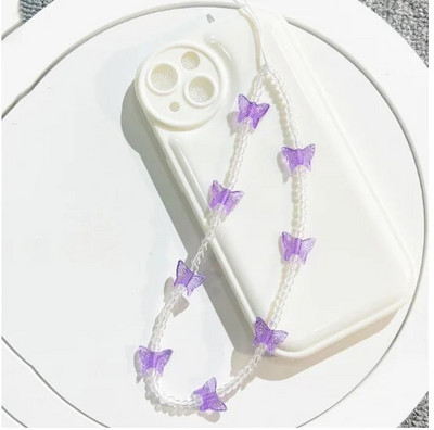 Love Heart Shell Beaded Αλυσίδες Κινητού Τηλεφώνου Κρεμαστό Κρεμαστό Μπρελόκ Απλή Θήκη Αξεσουάρ Κοσμήματα Γυναικεία γούρια