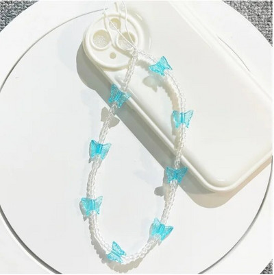 Love Heart Shell Beaded Αλυσίδες Κινητού Τηλεφώνου Κρεμαστό Κρεμαστό Μπρελόκ Απλή Θήκη Αξεσουάρ Κοσμήματα Γυναικεία γούρια