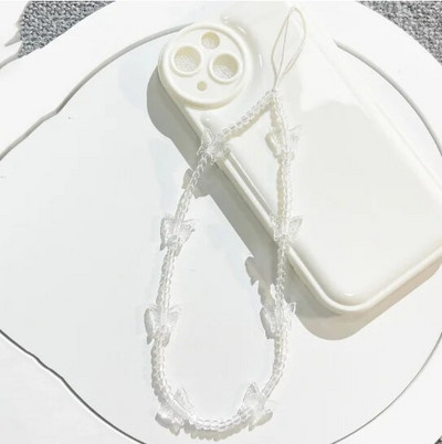 Love Heart Shell Beaded Αλυσίδες Κινητού Τηλεφώνου Κρεμαστό Κρεμαστό Μπρελόκ Απλή Θήκη Αξεσουάρ Κοσμήματα Γυναικεία γούρια