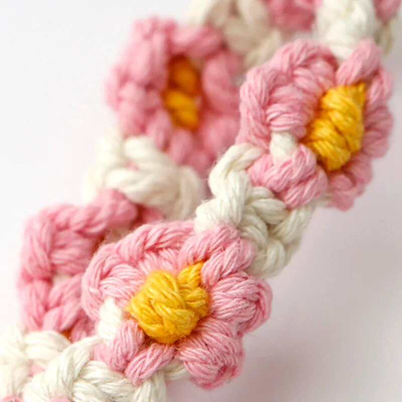 Daisy Flower Macrame rokas atslēgu piekariņš Boho atslēgu piekariņa siksniņa Rokas štrope Rokassprādze Atslēgu piekariņš Austs aproce automašīnas atslēgu aksesuāriem