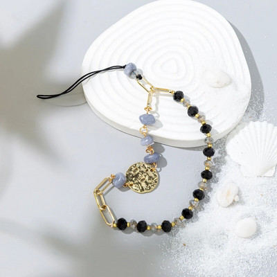 Moodne akrüülist mobiiltelefoni kett Viie otsaga tärniga ripats helmestega telefonipael Mobiiltelefoni riputusnöör naistele ehted