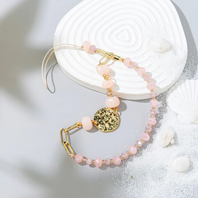 Moodne akrüülist mobiiltelefoni kett Viie otsaga tärniga ripats helmestega telefonipael Mobiiltelefoni riputusnöör naistele ehted