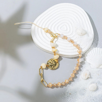 Moodne akrüülist mobiiltelefoni kett Viie otsaga tärniga ripats helmestega telefonipael Mobiiltelefoni riputusnöör naistele ehted