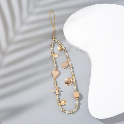 Moodne akrüülist mobiiltelefoni kett Viie otsaga tärniga ripats helmestega telefonipael Mobiiltelefoni riputusnöör naistele ehted