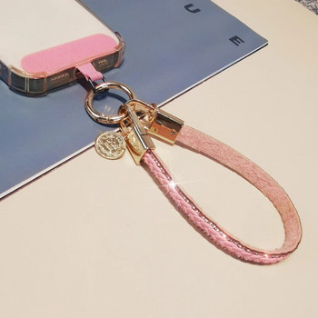 Κορδόνι για κινητά τηλέφωνα με δερμάτινο δερμάτινο λουράκι καρπού υψηλής τεχνολογίας μόδας Φορητό φορητό κρεμαστό με αλυσίδα Τηλέφωνο αντι-απώλειας Sling