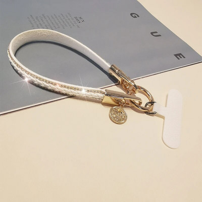 Moodne tipptasemel naiste nahast randmepael Mobiiltelefonipael Vastupidav kaasaskantav ripats-kett-telefoni kadumisvastane pael