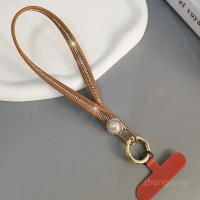 Mobiiltelefoni kaelapael, lilleline, kõrgekvaliteediline naiste nahast randmepael, kaasaskantav ripatsiga kett, telefoniümbris, kaotsiminekuvastane pael