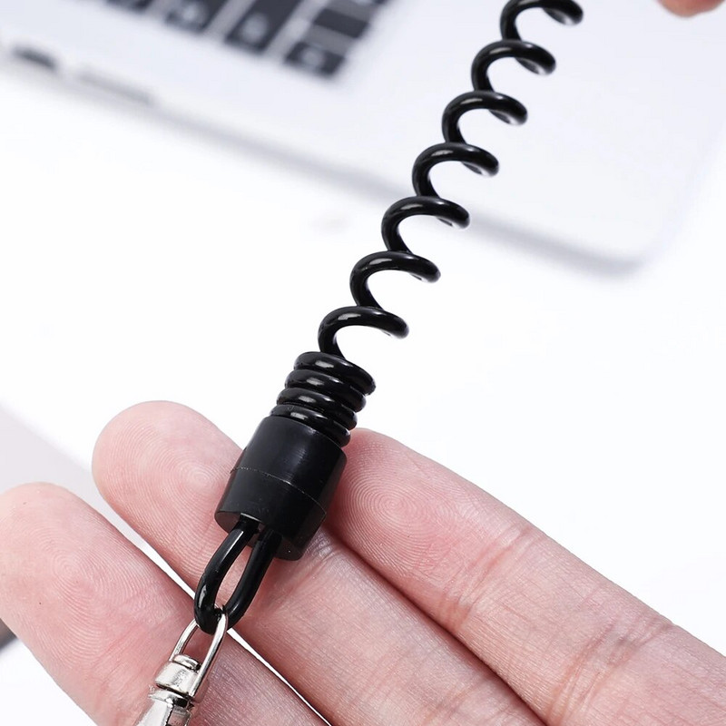 Teleskopinis apsaugos nuo vagystės spyruoklinis dirželis telefono saugos diržas su kortele Universalus telefono žavesio styga išmaniojo telefono dirželiais