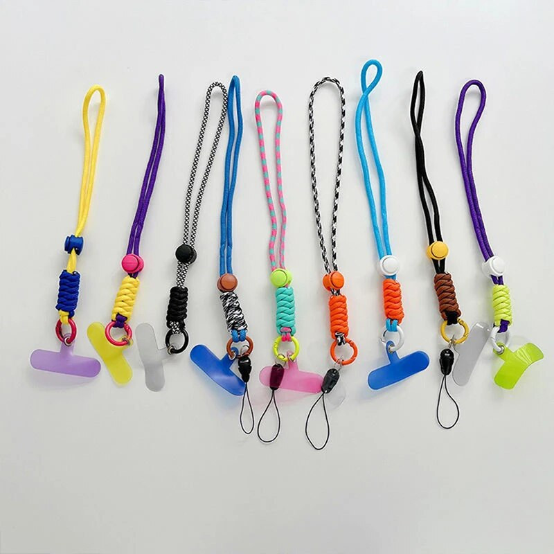 Mobilā tālruņa ķēdes gredzena vads atslēgām ar plaukstas locītavas siksniņu Luksusa piekarināms mobilā tālruņa turētājs atslēgu piekariņa tālruņa vāciņš