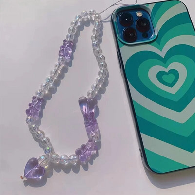 Trendovsko ljubavno srce od smole naramenice za mobilni telefon Univerzalni kabel za vješanje mobitela Anti-Lost Uzica za nakit Narukvica Privjesak Uže