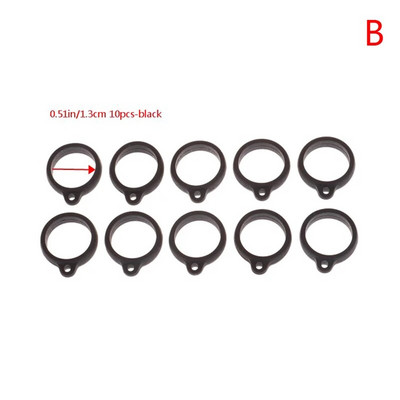 10Gb Gumijas gredzenu virves pildspalvas štropes turētājs, mīksts stīpa universāls 8mm/13mm/20mm/16mm silikona gredzenu lentes silīcija gredzeni