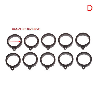 10Gb Gumijas gredzenu virves pildspalvas štropes turētājs, mīksts stīpa universāls 8mm/13mm/20mm/16mm silikona gredzenu lentes silīcija gredzeni