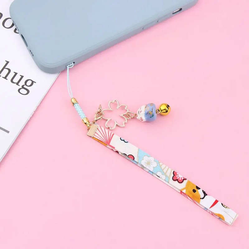 Modes kulons ziedu rokassprādze Mobilā tālruņa aukla Kristāla tālruņa siksniņas Piekarināma virve Siksna Rokas virve Pretnozaudēšanas aukla