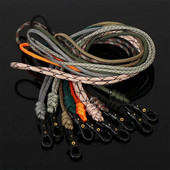 Neilona štrope mobilā tālruņa piekarināmā virve Paracord atslēgu piekariņš, trīsstūra sprādze, augstas stiprības izpletņa aukla mugursomas atslēgu piekariņš