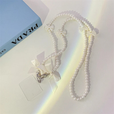 Koreja Cute Star Crossbody Virves siksnas tālruņa rokassprādze Sievietēm Pērļu ķēde mobilā tālruņa kulons, šarms pret pazaudēšanu štropes rotaslietas