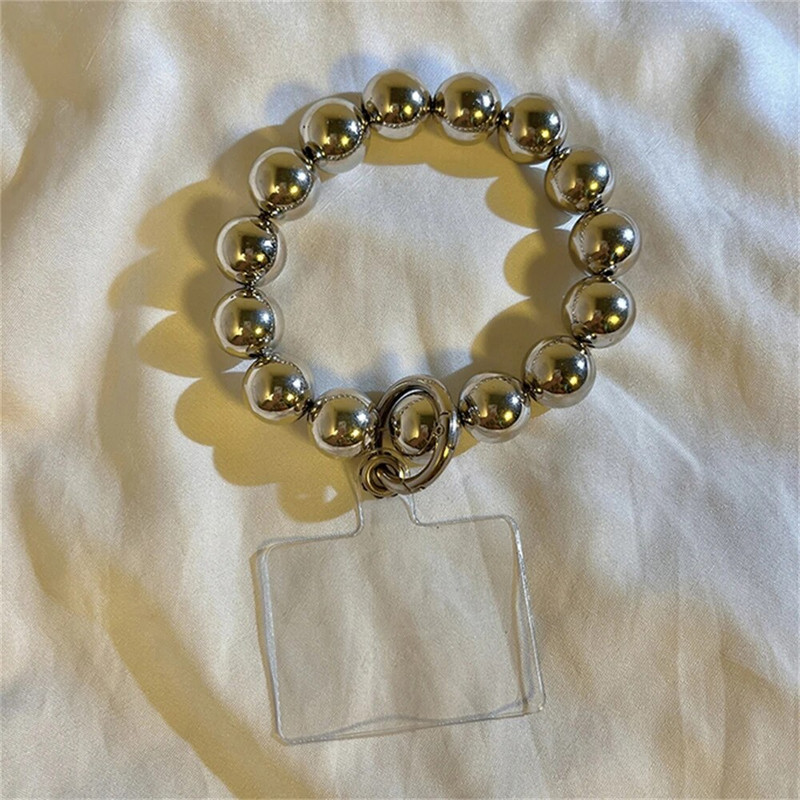 Coreeană drăguță bomboane acrilice cu margele pentru lanț de telefon pentru iPhone, femei, fete, anti-pierdute de husă pentru telefon, curea, accesorii de bijuterii