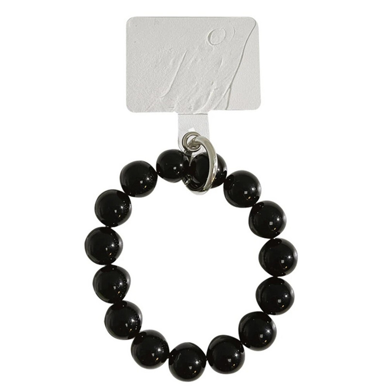 Coreeană drăguță bomboane acrilice cu margele pentru lanț de telefon pentru iPhone, femei, fete, anti-pierdute de husă pentru telefon, curea, accesorii de bijuterii