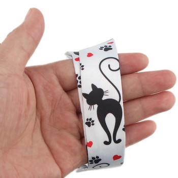 JF0080 Χαριτωμένο Μαύρη Γάτα Κορδόνι Σκύλου Λουράκι λαιμού ποδιών για κλειδί Ιμάντες κινητού τηλεφώνου Κάρτα ταυτότητας Κάτοχος σήματος DIY Αξεσουάρ για κρεμαστά σχοινιά