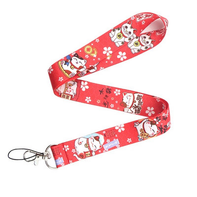 JF0080 Jauka, melna kaķa aukla, suņa ķepas kakla siksna atslēgai ID kartei mobilā tālruņa siksniņas žetonu turētājs DIY piekāršanas virves piederumi