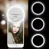 Lumină inel pentru selfie cu LED de încărcare USB Lentile pentru telefon mobil Inel pentru lampă pentru selfie cu LED pentru iPhone pentru Samsung Xiaomi Telefon Selfie Light