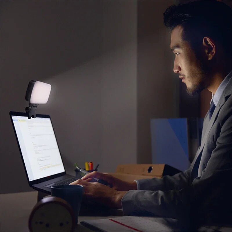 Kišeninis LED asmenukės šviestuvas, skirtas iPhone Samsung iPad mobiliesiems telefonams nešiojamojo kompiuterio spaustuko žiedas, blykstė, užpildo vaizdo įrašą