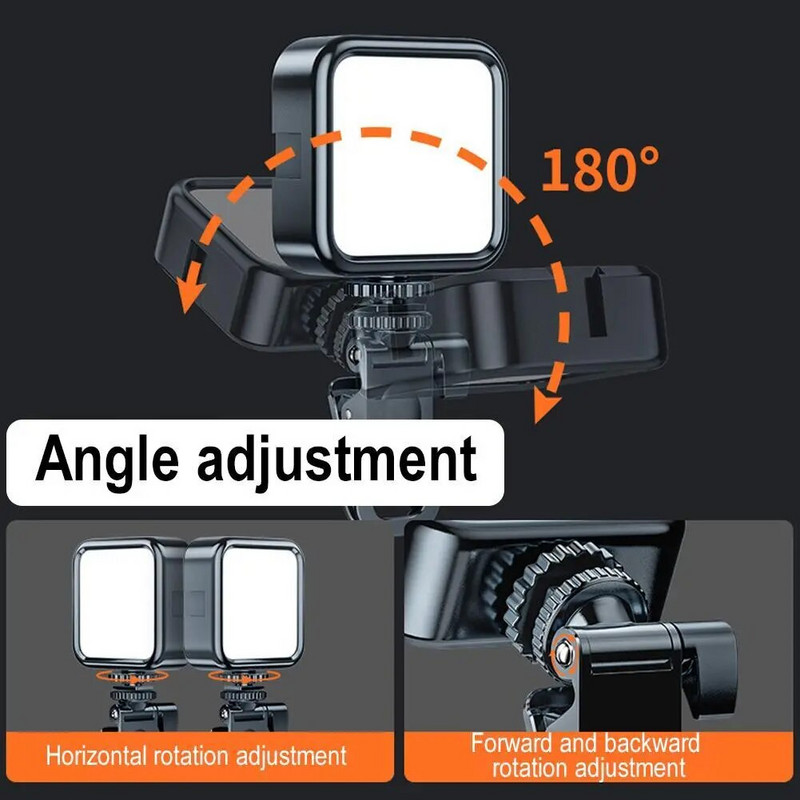 Viedtālruņa pašbildes gaisma Pašbildes video konferences gaisma pārnēsājama LED gaisma, kas ir saderīga ar mobilā tālruņa iPad klēpjdatora kameru