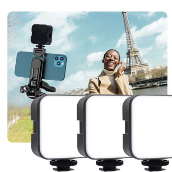 Φορητό μίνι LED βιντεοκάμερα νυχτερινή λάμπα 6500K για φωτογραφική μηχανή τρίποδο Selfie Stick Fill Light Facial Beauty Led DSLR Lighting
