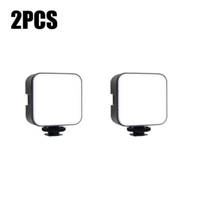 Mini cameră video LED portabilă de noapte 6500K Lampă pentru trepied pentru cameră Selfie Stick Lumină de umplere Frumusețe facială Iluminare LED DSLR
