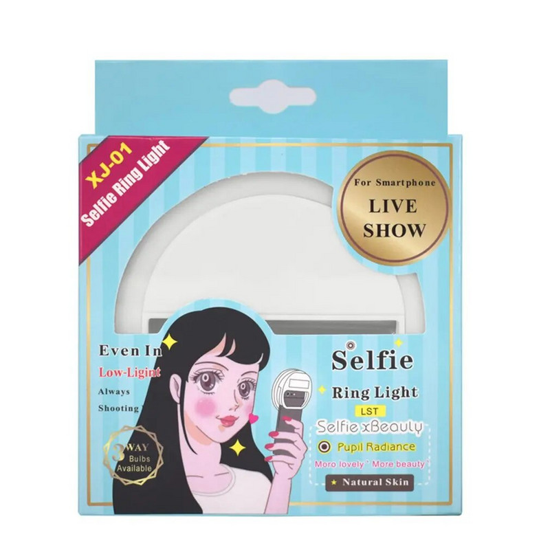 Mini mobilā tālruņa LED automātiskā taimera gaismas enkura skaistumkopšanas objektīvs tiešraides artefakta apaļš sprādziena gredzens mobilā tālruņa aizpildīšanas gaisma