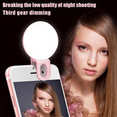 Aplicatoare de machiaj pentru ochi Reutilizabile online Live Selfie Shot LED Flash Clip reîncărcabilă Mini Fill-in Light Cadouri de autoîngrijire pentru bărbați