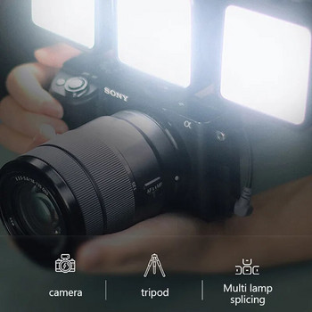WL62 Преносима LED видео мини запълваща светлина за камера смартфон GoPro лаптоп Универсална регулируема запълваща лампа за селфи снимки