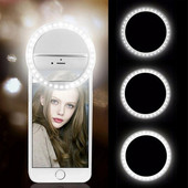 Lumină inel pentru selfie cu LED de încărcare USB Lentile pentru telefon mobil Inel pentru lampă pentru selfie pentru iPhone 14 13 Pro Max Samsung Xiaomi Lumină pentru selfie pentru telefon