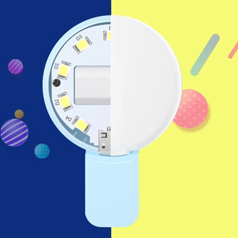 Mini pašbildes gredzena gaismas LED zibspuldzes tālruņa objektīva gaisma USB uzlādējams klips Mobilā tālruņa uzpildes lampa sieviešu pašbildes gaismas