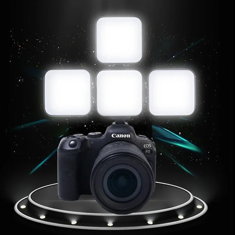6500K mini-LED täitevalgusti GoPro mobiiltelefonile Selfie otseülekande lamp Sülearvuti videofotograafia Selfie tulede tarvikud