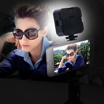 6500K LED Light Camera Full Lights Μίνι φορητός φωτισμός φωτογραφίας για φλας Selfie για κινητά τηλέφωνα DJI Sony Gopro