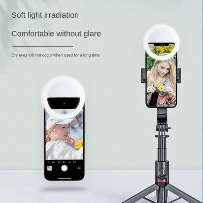 USB Charge Led Selfie Ring Light Обектив за мобилен телефон LED Selfie Lamp Ring за IPhone за Samsung Xiaomi Phone Selfie Light