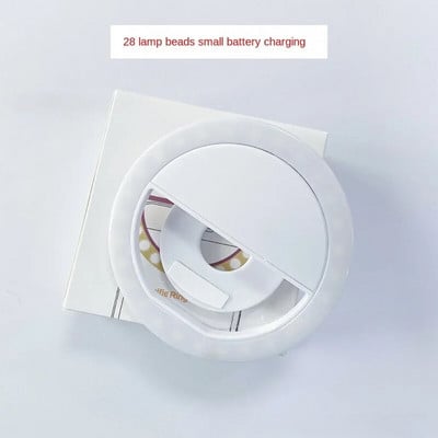 Lumină inel pentru selfie cu LED de încărcare USB Lentile pentru telefon mobil Inel pentru lampă pentru selfie cu LED pentru iPhone pentru Samsung Xiaomi Lumină pentru selfie pentru telefon