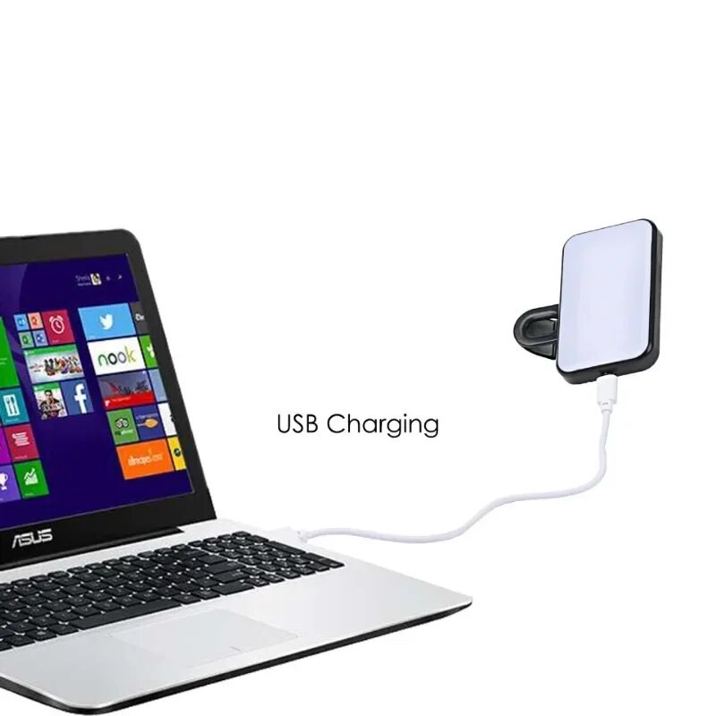 Mini Clip-on Φωτισμός κινητού τηλεφώνου LED Selfie Light 120 LED 2500K-9000K W/ Μπαταρία για iPhone Samsung Huawei Xiaomi Smartphones