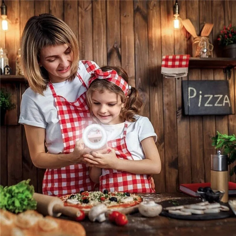 Jaunināt 3200K-6500K LED klipu gredzena gaisma 40 LED lampas pašbildes aizpildīšanas gaismas iPhone Andriod mobilā tālruņa USB uzlādes uzlabošanas lampa