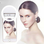 28 de lumini LED pentru selfie pentru telefonul mobil, lumini portabile cu clips pentru selfie, care imbunatatesc lumina de umplere, lampa selfie pentru iPhone Samsung