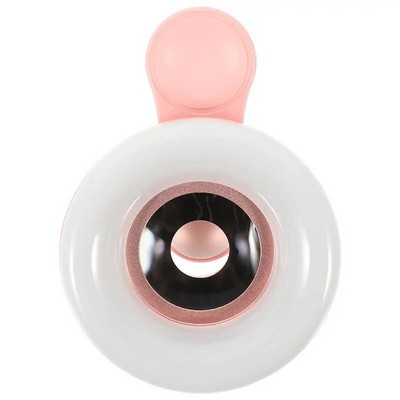 Lentile macro Telefon aparat de fotografiat Lampă Manichiură Machiaj Umplere Lentile Fotografie Clip LED Inel Lumină Flash Smartphone Selfie