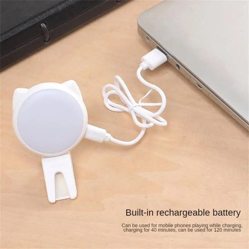 Uzlādējams tālruņa zvana gaismas LED pašbildes klips iPhone tālrunim Samsung vairāku pārnesumu regulējams tālruņa lampas pildījuma pašbildes apgaismojums