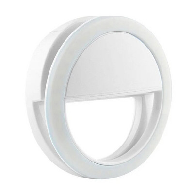 Lumină inelă Lampă pentru selfie Bliț LED Mini Lumină inelă pentru iPhone Samsung Huawei Xiaomi Telefon 3 niveluri de luminozitate Inel pentru selfie pentru fete