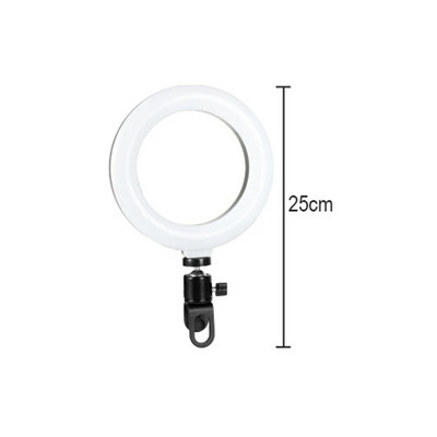 6 ιντσών Selfie Ring Light Fill Light Ringlight & Clip OR Tripod for Youtube Live Streaming Studio Video LED Dimmable Photography