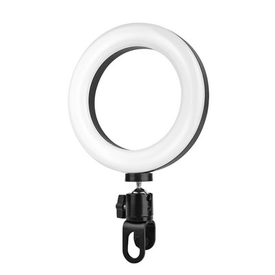 Selfie Light Selfie Led Ring Light Selfie Lamp Flash with Pan Tilt Clip RGB Circle Light for Phone Light Laptop Zoom Calls Live
